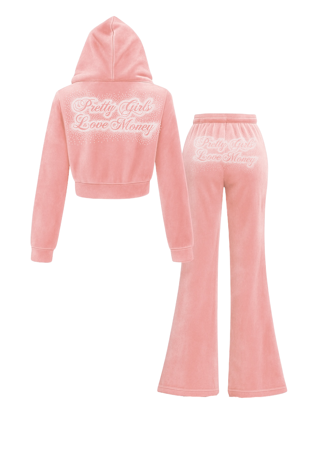 PINK PRETTY GIRLS LOVE MONEY TRACKSUITS