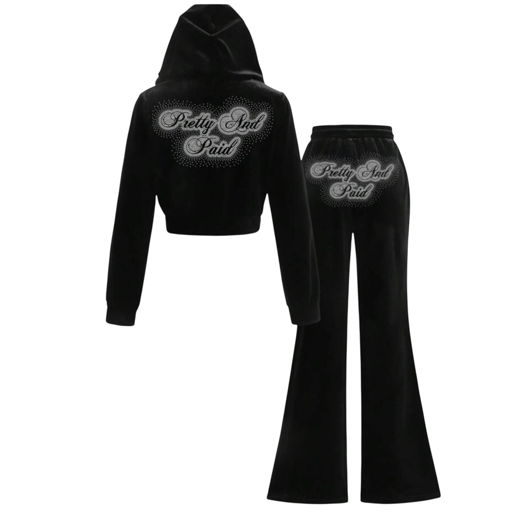 BLACK PRETTY AND PAID TRACKSUITS