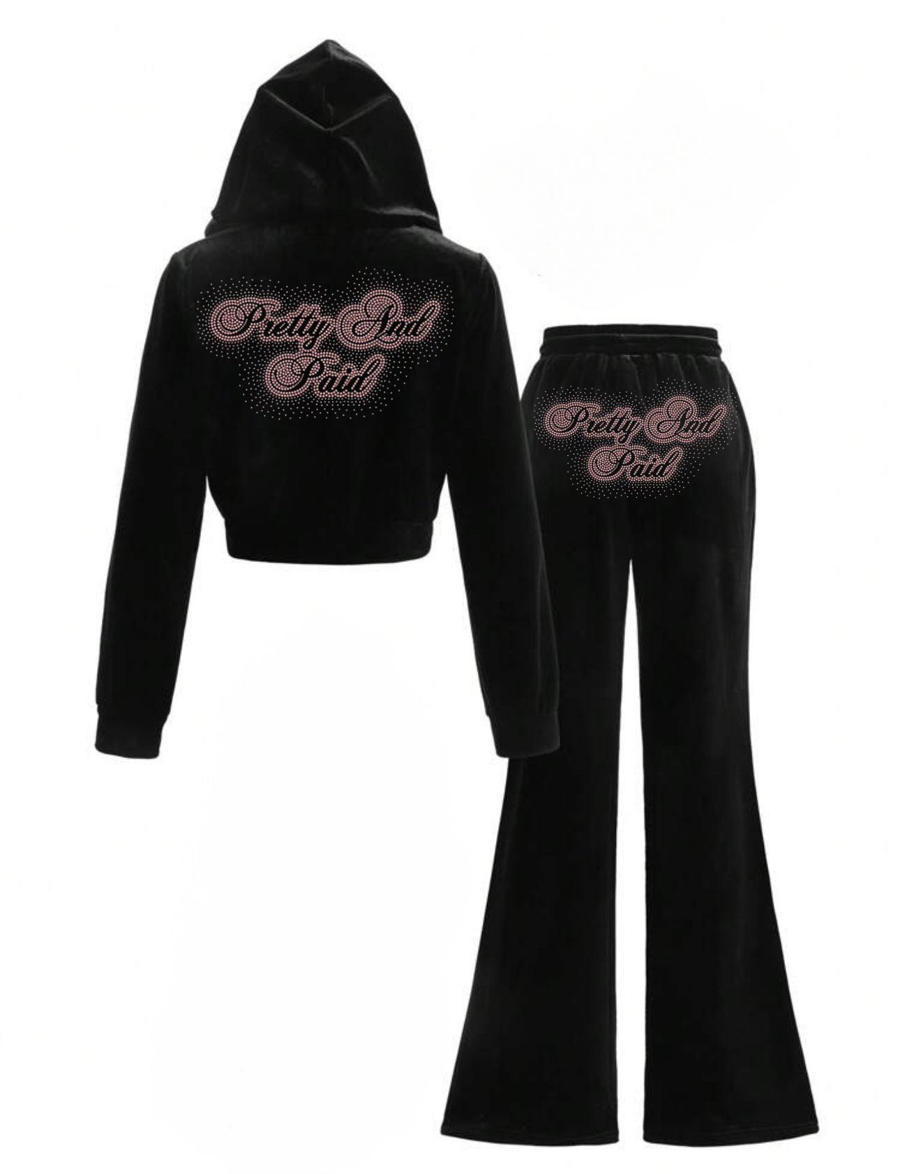BLACK PRETTY AND PAID TRACKSUITS