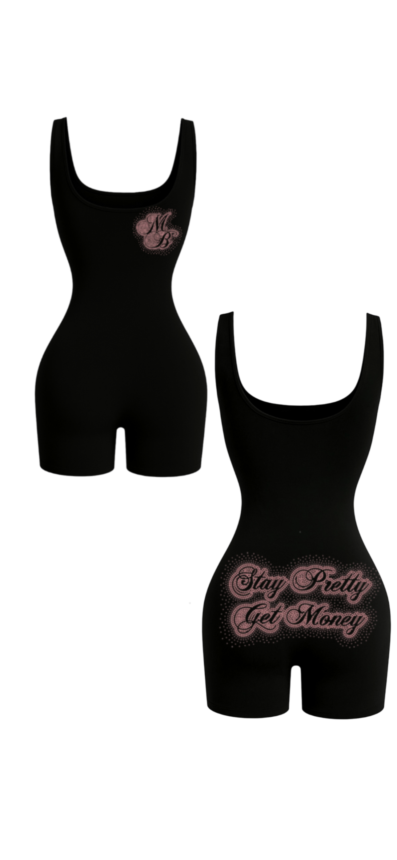 STAY PRETTY GET MONEY ROMPERS