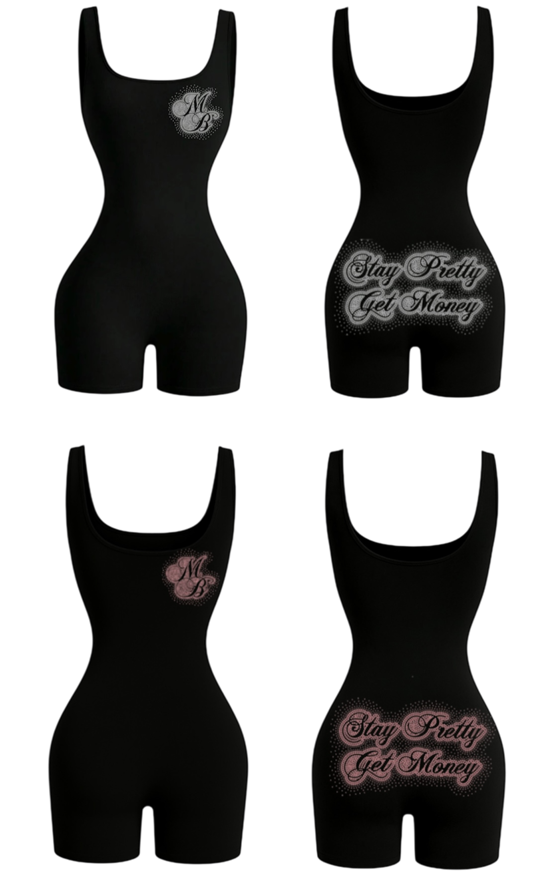 STAY PRETTY GET MONEY ROMPERS