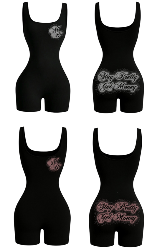 STAY PRETTY GET MONEY ROMPERS